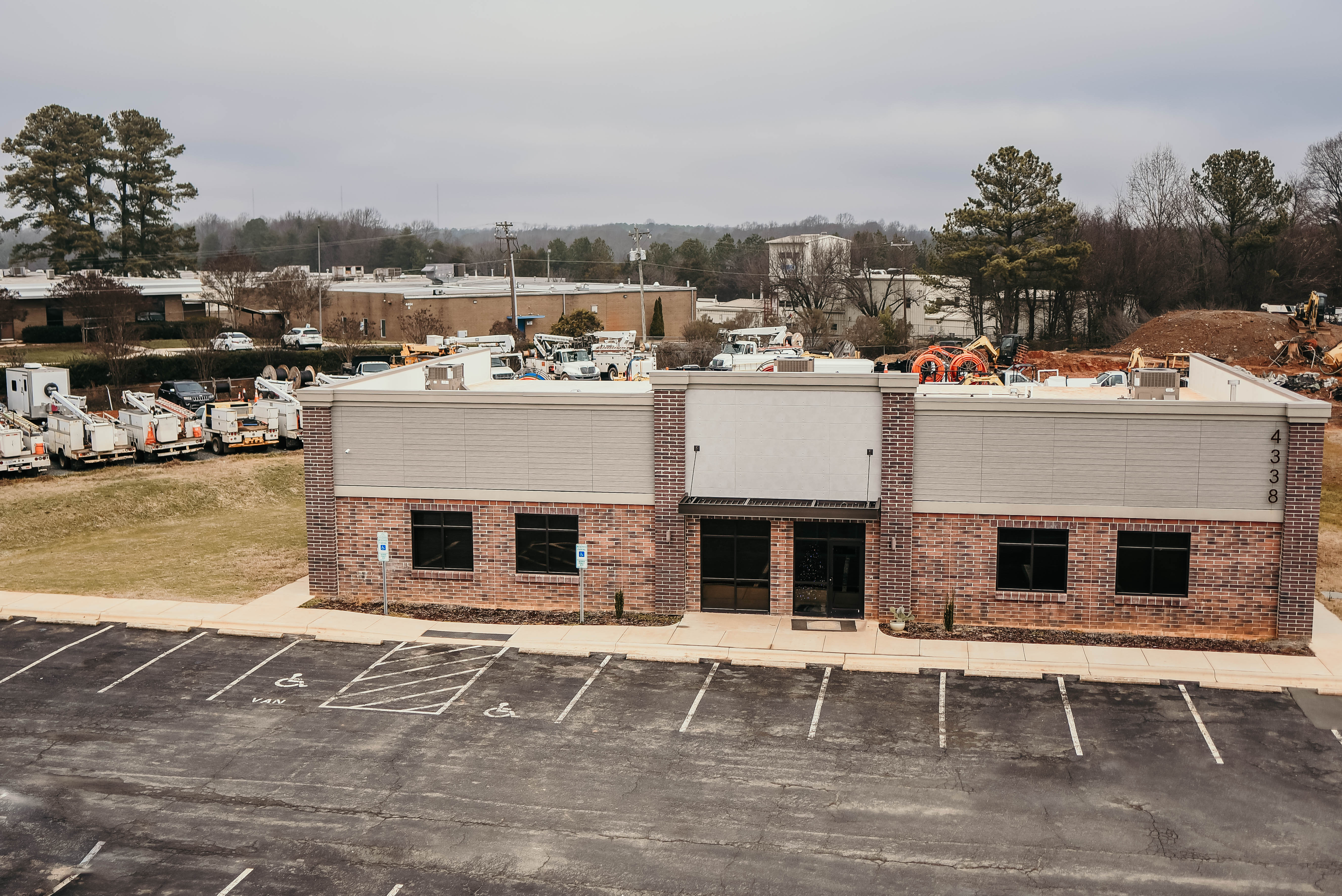 Office Aerial Shot